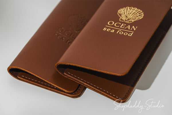 Brown Rounded Bill Holder for restaurant