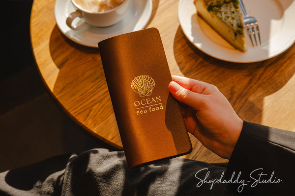 Brown Rounded Guest Check for cafe