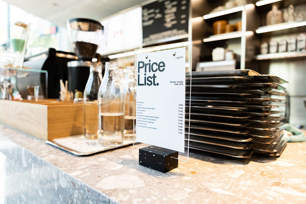 Compact Acrylic Table Top Display