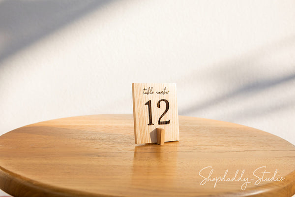 Custom Set Of Table Numbers With Qr Code for wedding