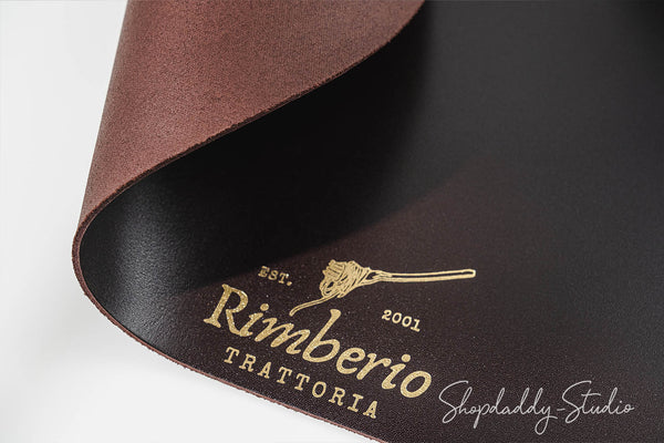 Dark_Brown_Thick_Leather_Oval_Table_mat_for_cafe