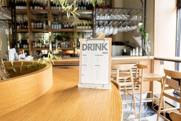 White Angled Plastic Base with Ash wood Laquer Board