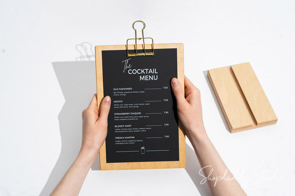 Lacquer Straight Wooden Table Stand with Golden Binder for Hospitality