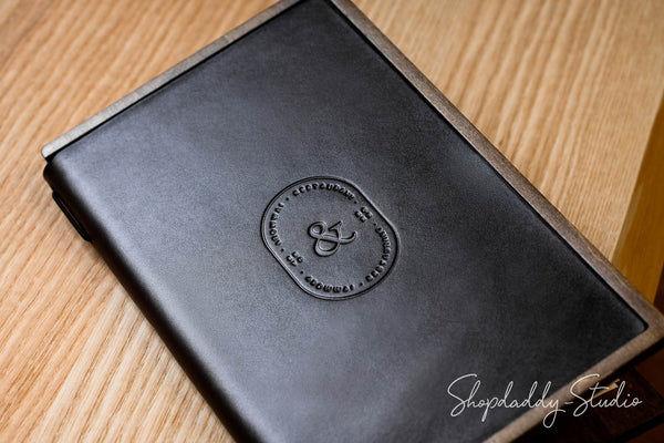 Leather Menu Book with Elastic Band