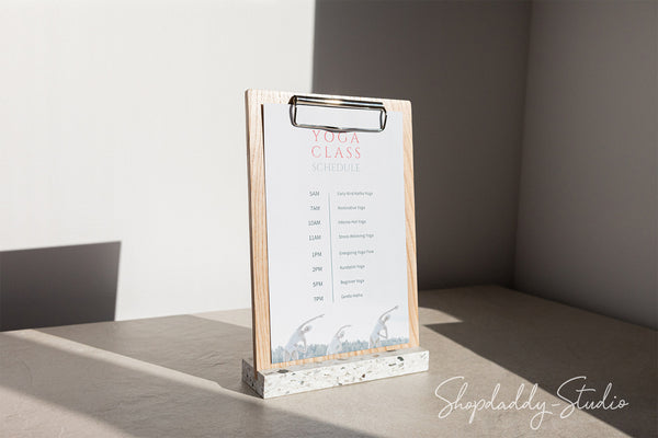 White Angled Plastic Base with Ash wood Laquer Board