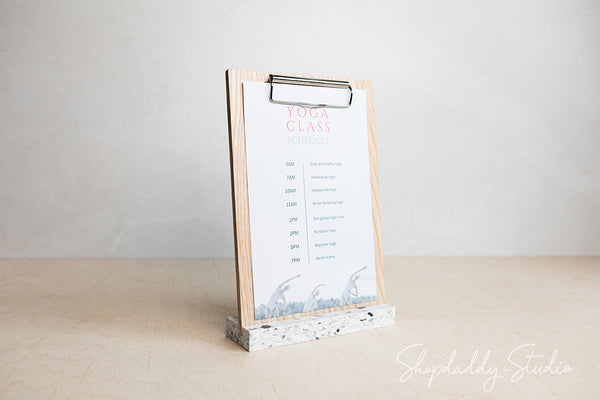 White Angled Plastic Base with Ash wood Laquer Board