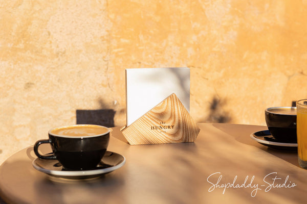 Personalized Wooden Napkin Holder for cafe