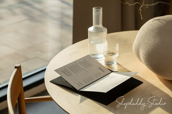 Premium Quality Custom Embossed leather Menu Holder