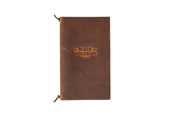 Premium quality Leather Menu Holder with Leather Lace with logo