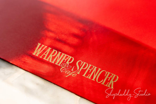 Red Thick Leather Oval Table Dining Placemat for cafe