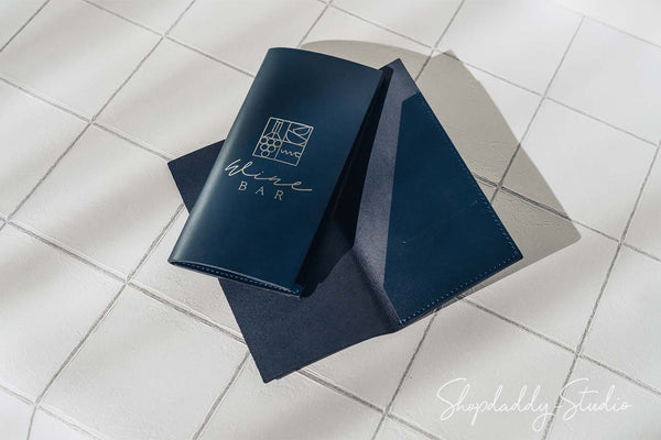 Stylish Italian Leather Server Book for restaurant