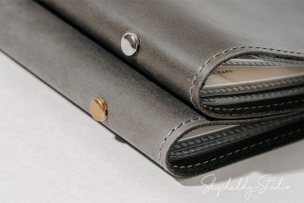 Stylish Leather Menu Cover With Plastic Sleeves