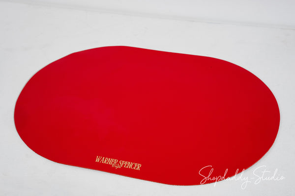 Stylish Leather Oval Table Dining Placemat for cafe