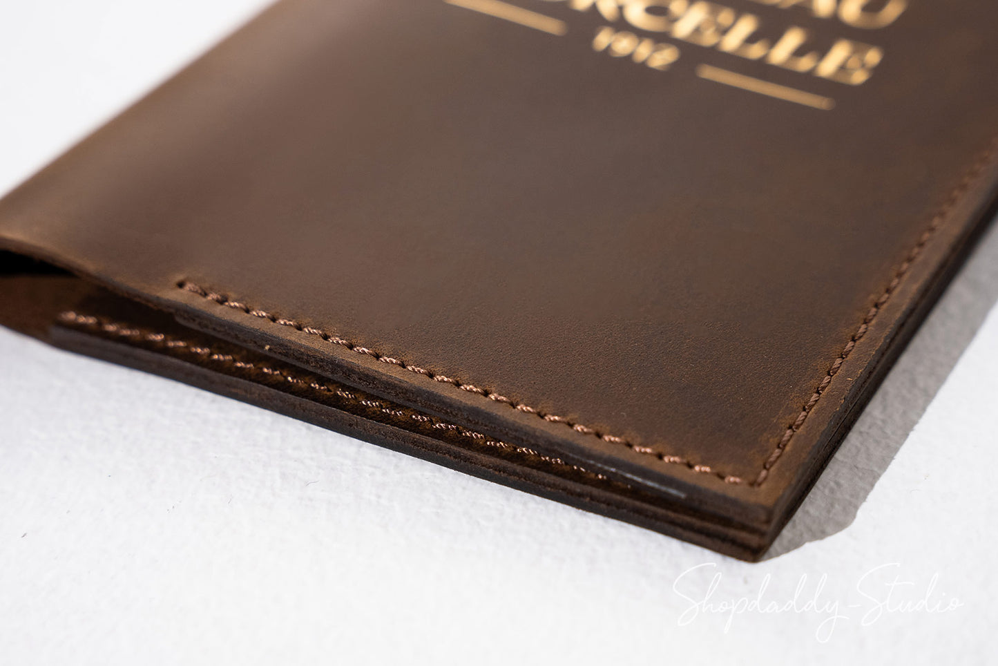 Stylish Leather server book with Two Pockets for bar