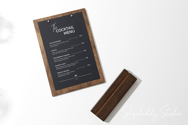 Table Display Stand Wooden Angled Table Stand with Magnets
