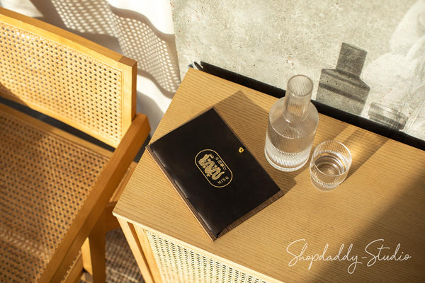 Wood Clipboard Menu for bar