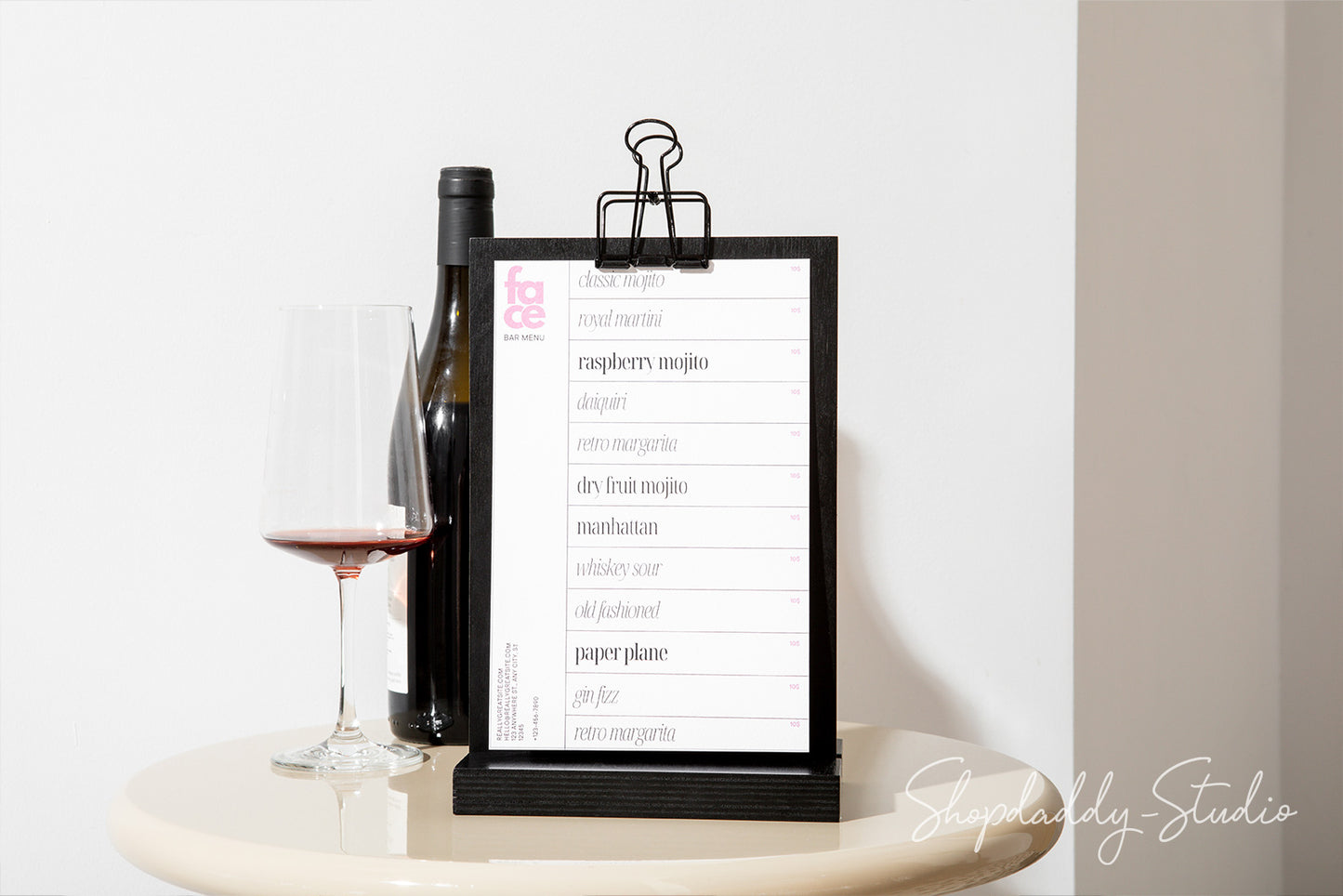 Wood Custom Menu Board for Drink Menu