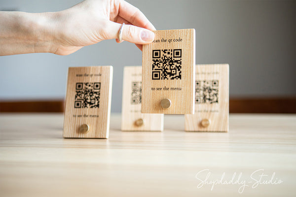 Wooden QR Code Set