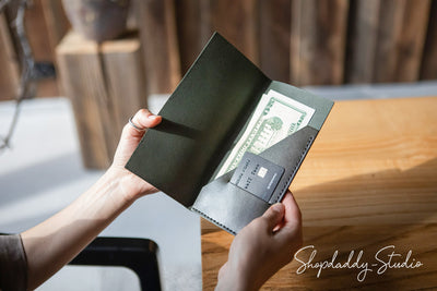 Leather Restaurant Check Presenter, Cafe Bar Check Holder, Bill Holder, Guest Check Presenter, Guest Check Book, Personalized Server Book, shopdaddy-studio bar restaurant accessories, wholesale discounts, fast shipping, customization with your logo