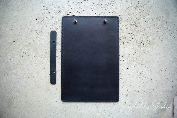 leather Menu cover with caburn plank
