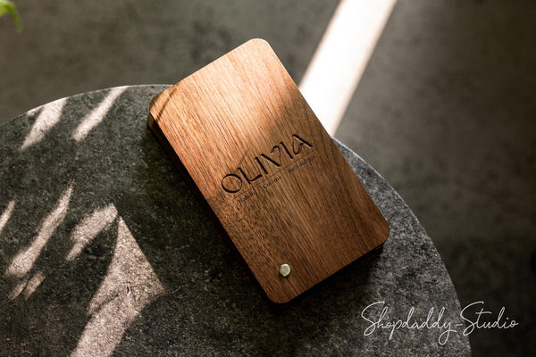 Wooden Server Box with Rotating Lid