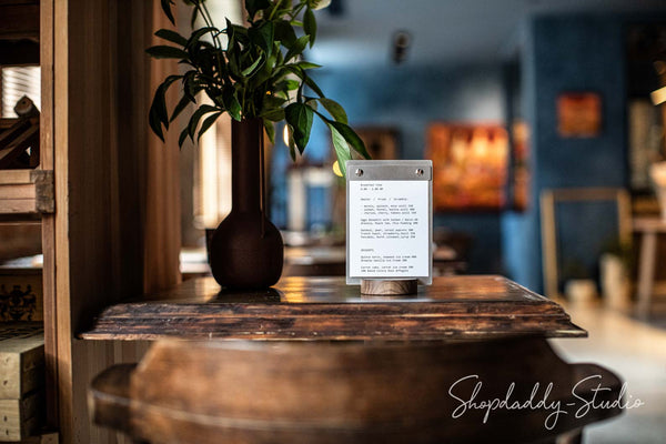 Wooden / Stainless Steel Table Top Stand