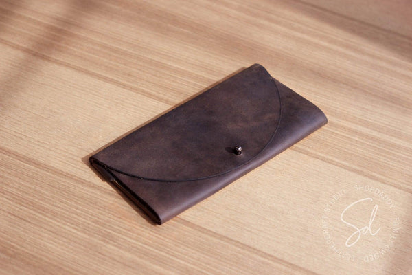 restaurant Chocolate Check Presenter with Button Stud