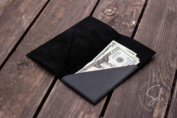 restaurant Black Leather Check Presenter without Pen Loop