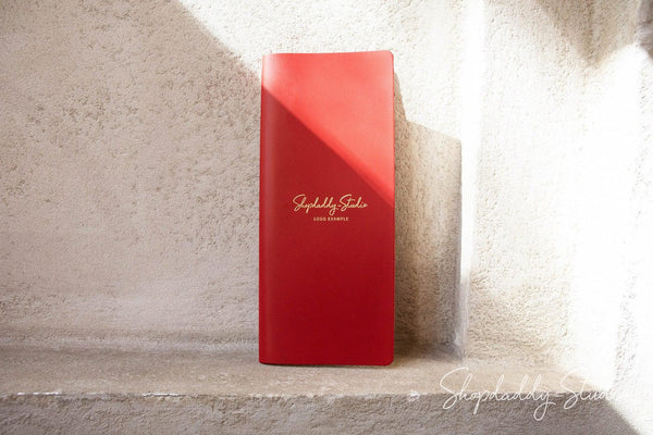 Red Thick Leather Menu Cover with Plank for pub