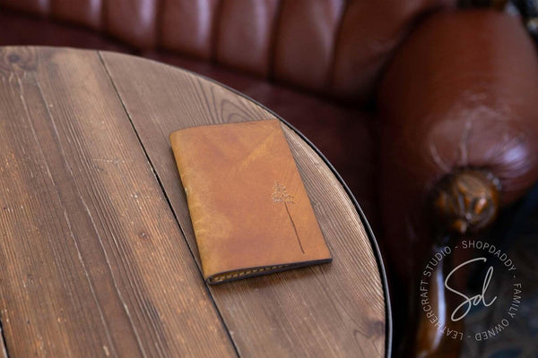 Leather Server Book with Pen Loop