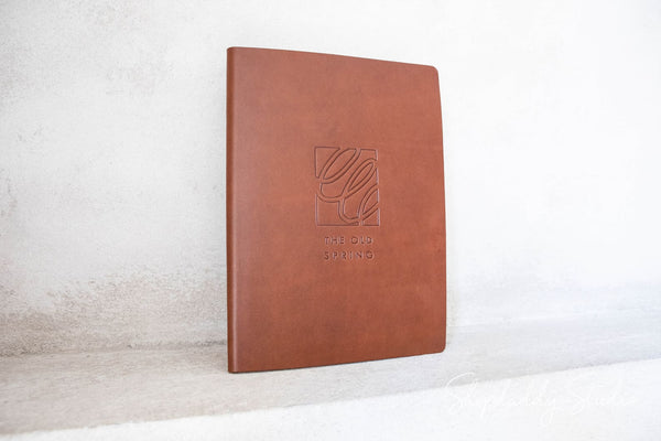 menu leather holder for restaurant 4.25x11 shopdaddy studio