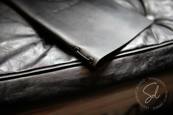 Modern Leather Menu Cover with Elastic Band