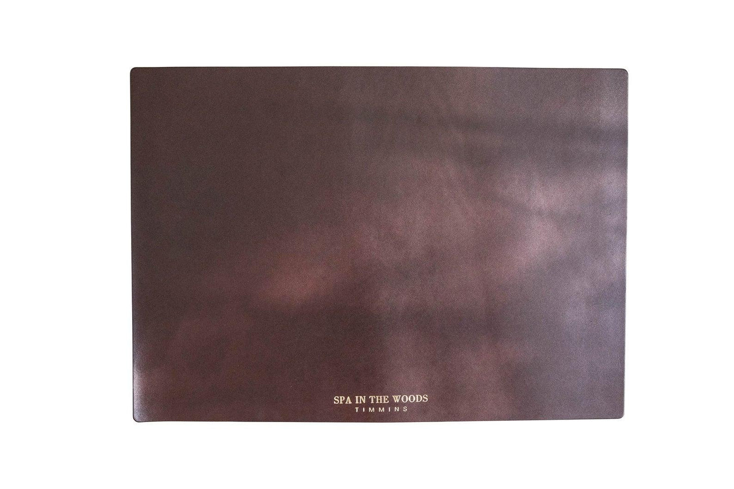 Stylish Dark Brown Thick Leather Table Placemat