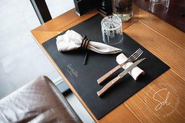 Thick Leather Table Dining Placemat