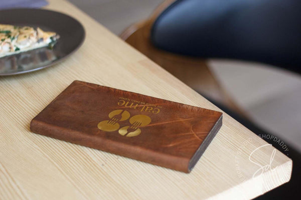 Modern restaurant Check Presenter with Magnets