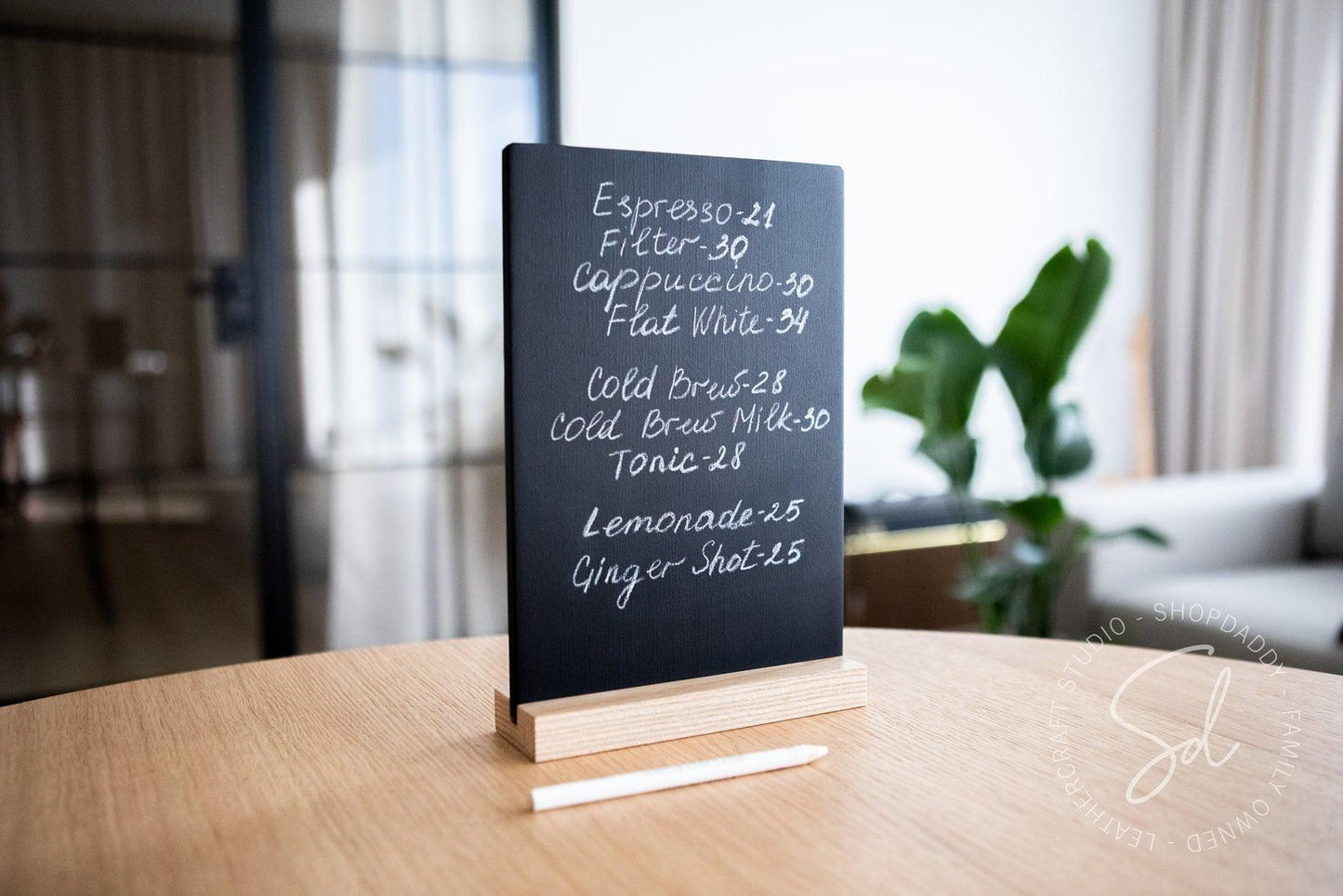 chalkboard menu for daily specials