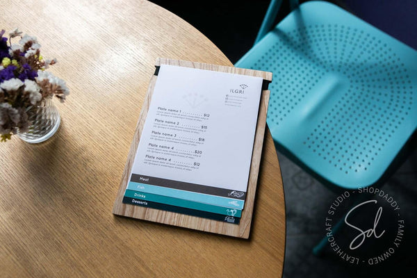 Personalization Lacquer Menu Board with Elastic Band