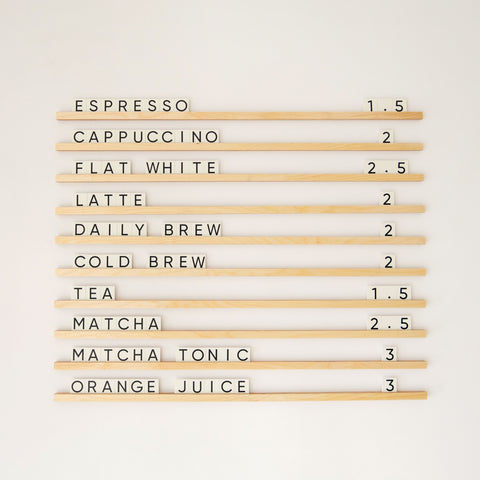 Wall Menu Boards