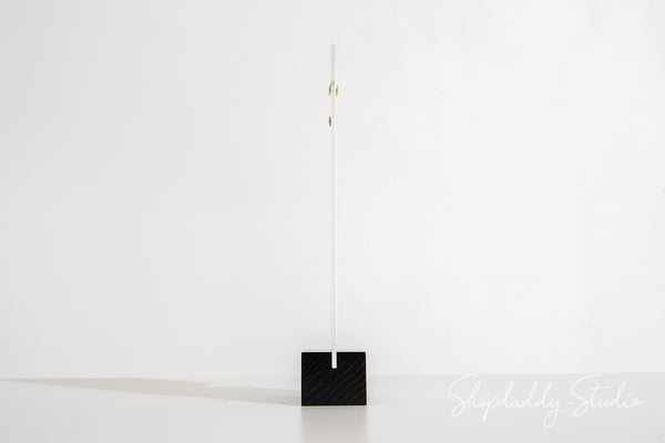 Black Bar Base with Acrylic Plate for Tabletop Menus