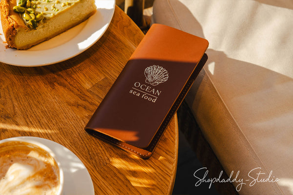 Brown Rounded Bill Presenter for cafe