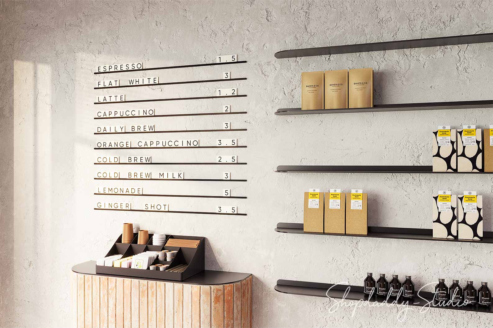 Metal Wall Menu Letter Board with PVC Letters – Shopdaddy-Studio