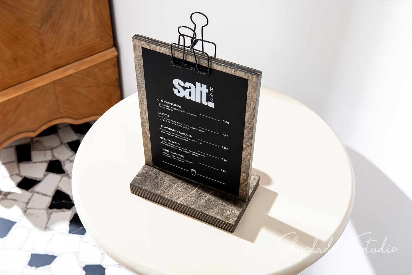 Clipboard Menu Table Stand for Drink Menu