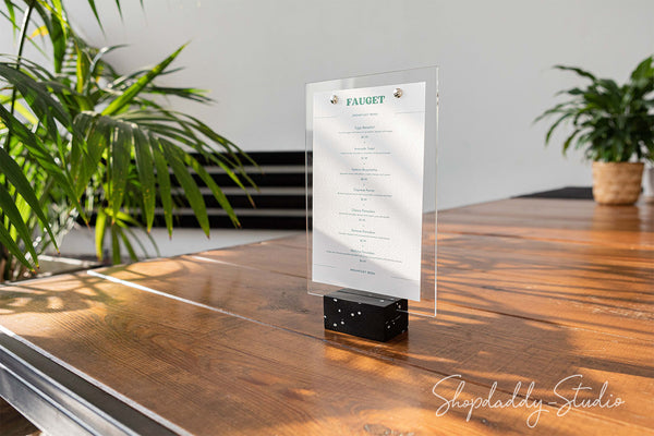 Compact Acrylic Sign Holder