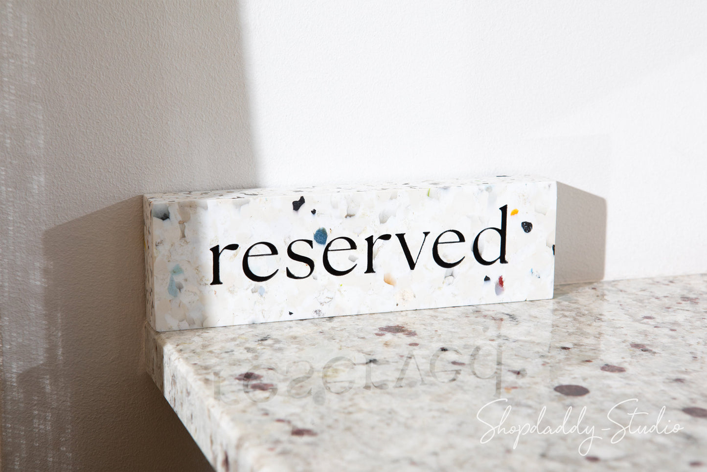 Compact Portable Restaurant Reserved Sign For Table