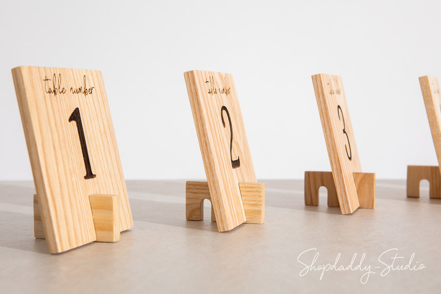 Compact Set Of Table Numbers With Qr Code for wedding