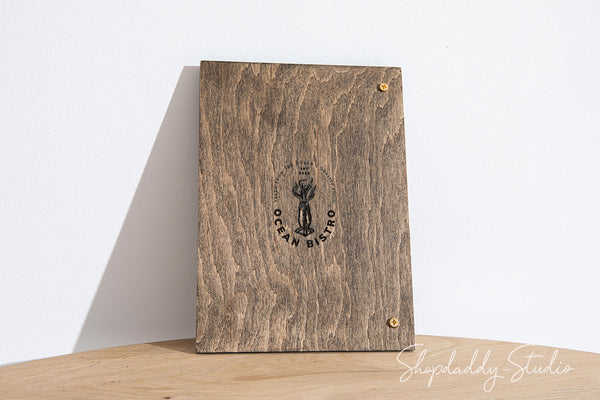 Stylish Wood Menu Holder for restaurant