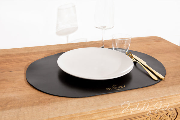 Сustom Black Placemat With Logo