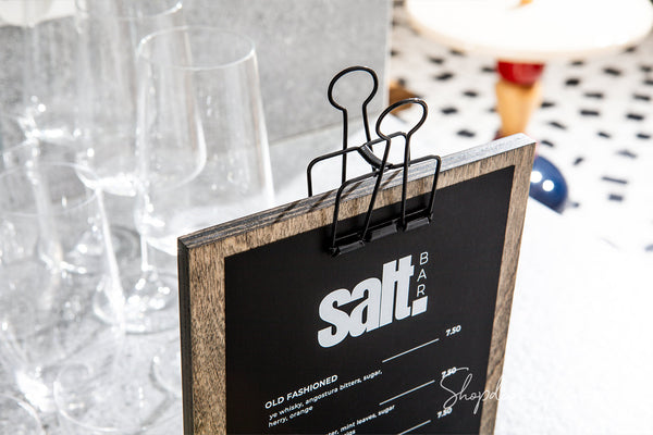 Custom Clipboard Menu Table Sign for Drink Menu