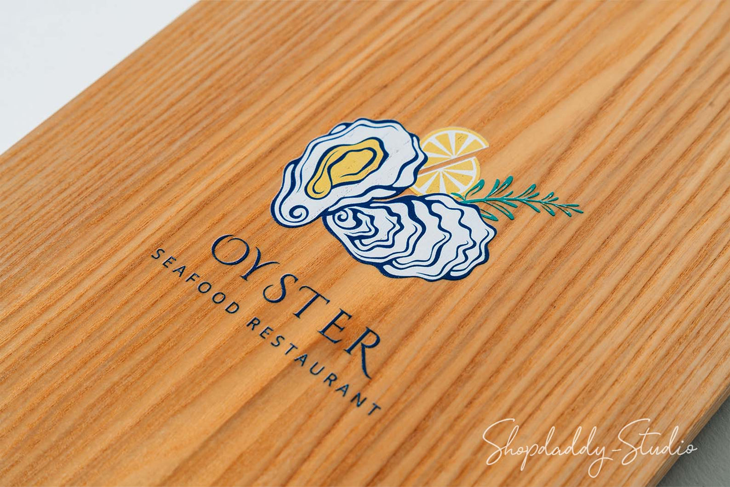 Custom Lacquer Wooden Menu Display for restaurant