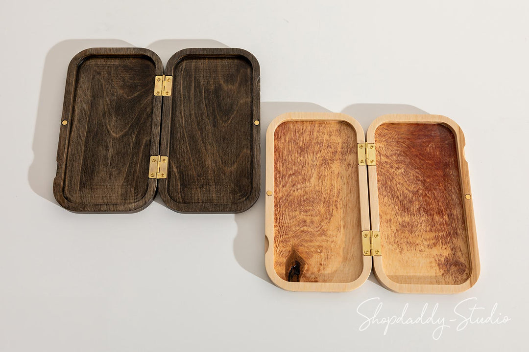 Oval Wood Check Box With Magnets – Shopdaddy-Studio